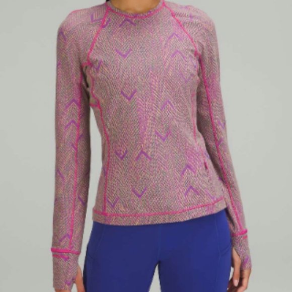 lululemon athletica Sweaters - (6588) NWT Lululemon Its Rulu Run Long Sleeve Shirt *Jacquard Sz 6